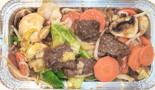 65________beef with mixed vegetables